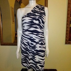 Vince Camuto Navy blue and white  Dress